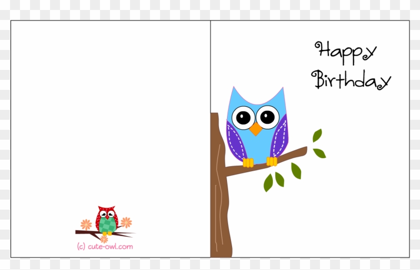 Happy Birthday Foldable Printable Birthday Card Clipart 270221 Pikpng