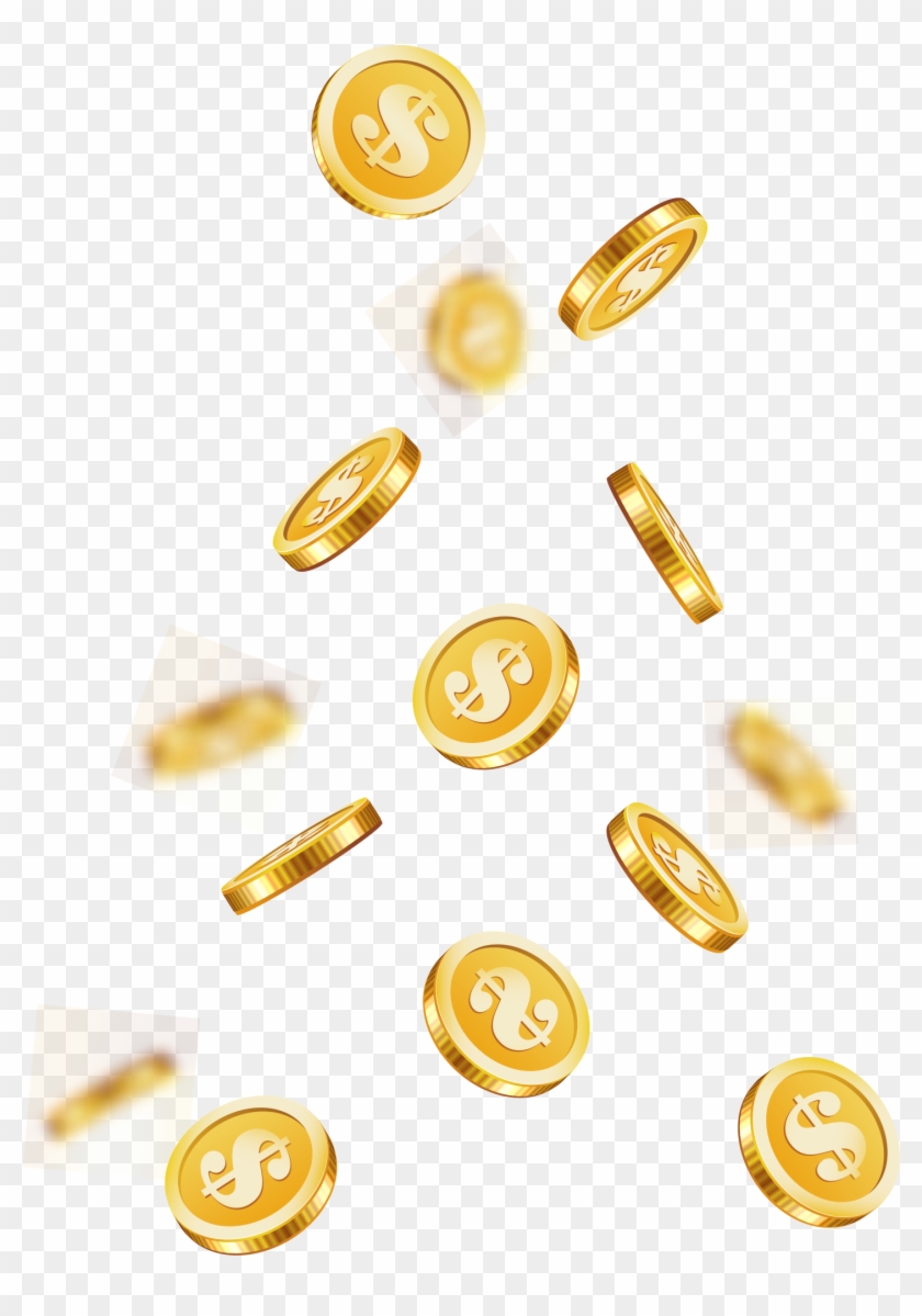 Download - Coins Vector Png Clipart