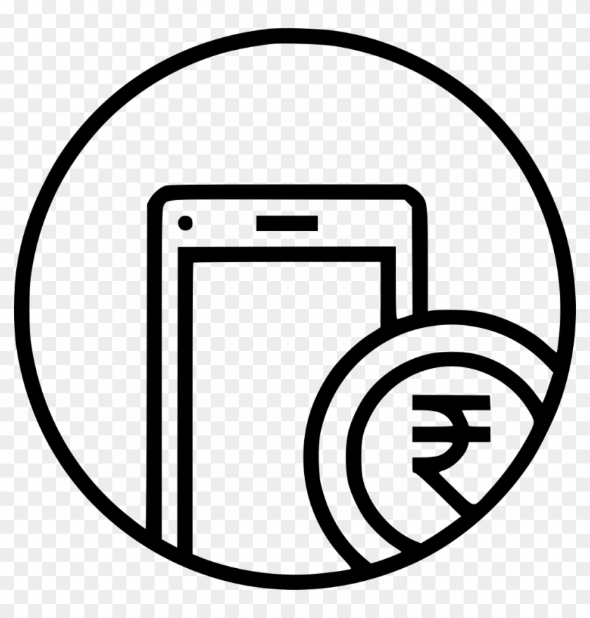 Mobile Money Currency Coin Indian Rupee Payment Comments - Online Shopping Icon Png Clipart #270904