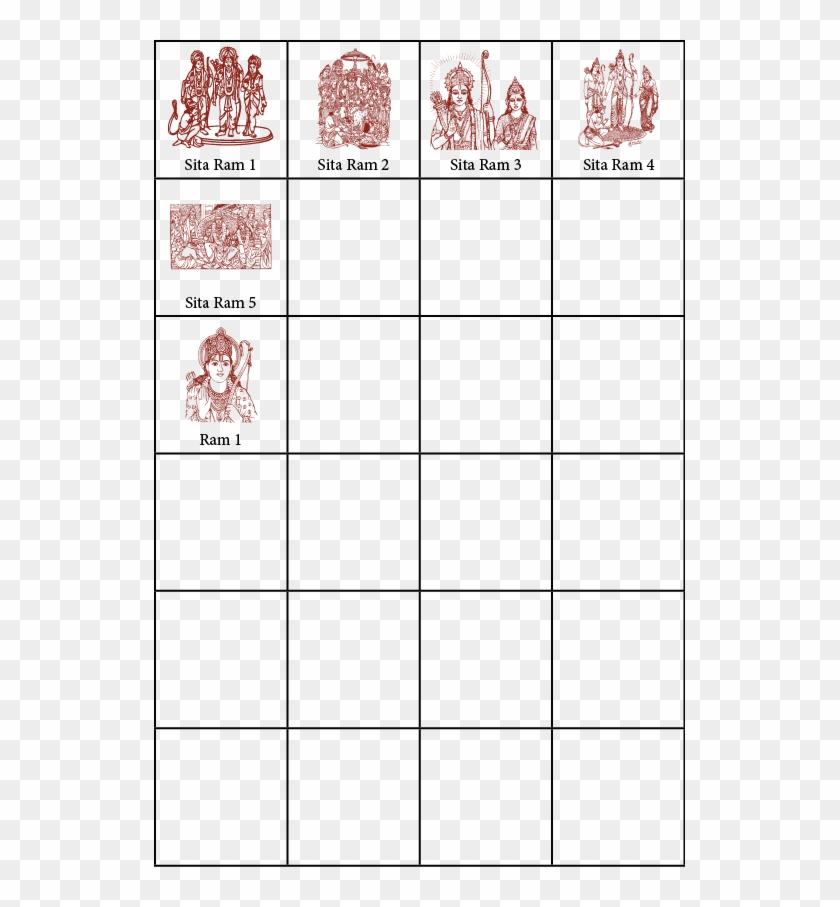 Hindu Symbols For Indian Wedding Cards Sita Ram - Shri Ram Clip Art - Png Download #271036