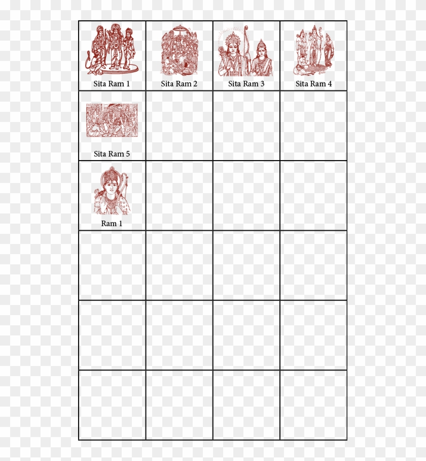 Hindu Symbols For Indian Wedding Cards Sita Ram - Shri Ram Clip Art - Png Download