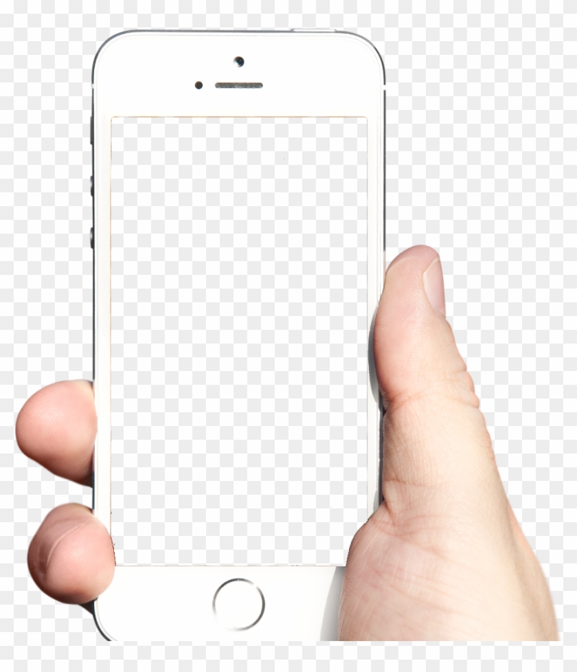 Map - Mobile Frame With Hand Png Clipart