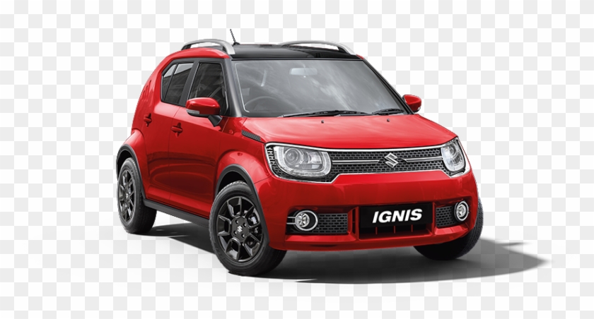 Ignis Car In Red W-midnight Black Color - Hatchback Clipart
