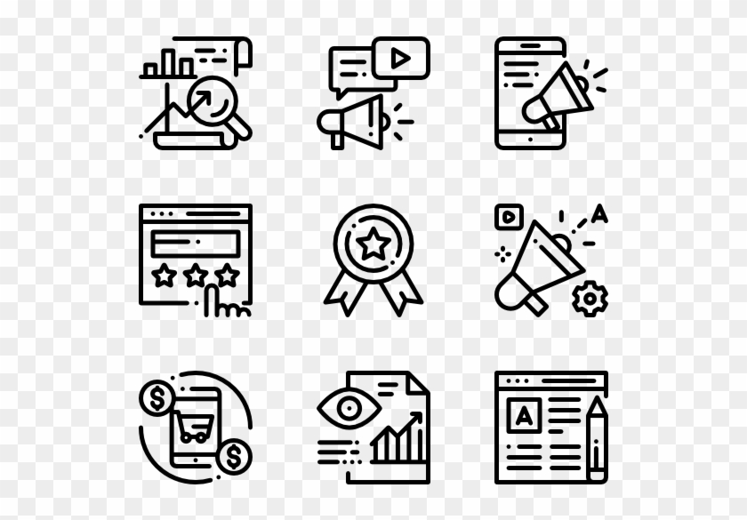 Digital Marketing - Corruption Icons Clipart #271686