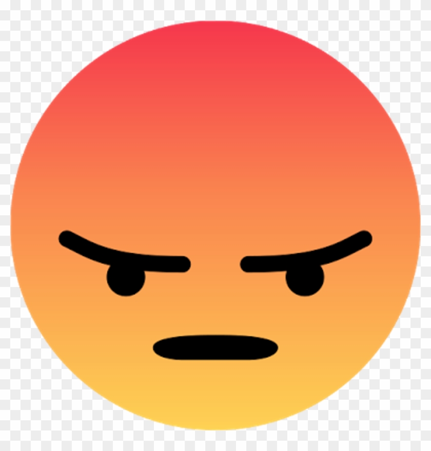 Tumblr Sticker - Facebook Angry Emoji Vector Clipart