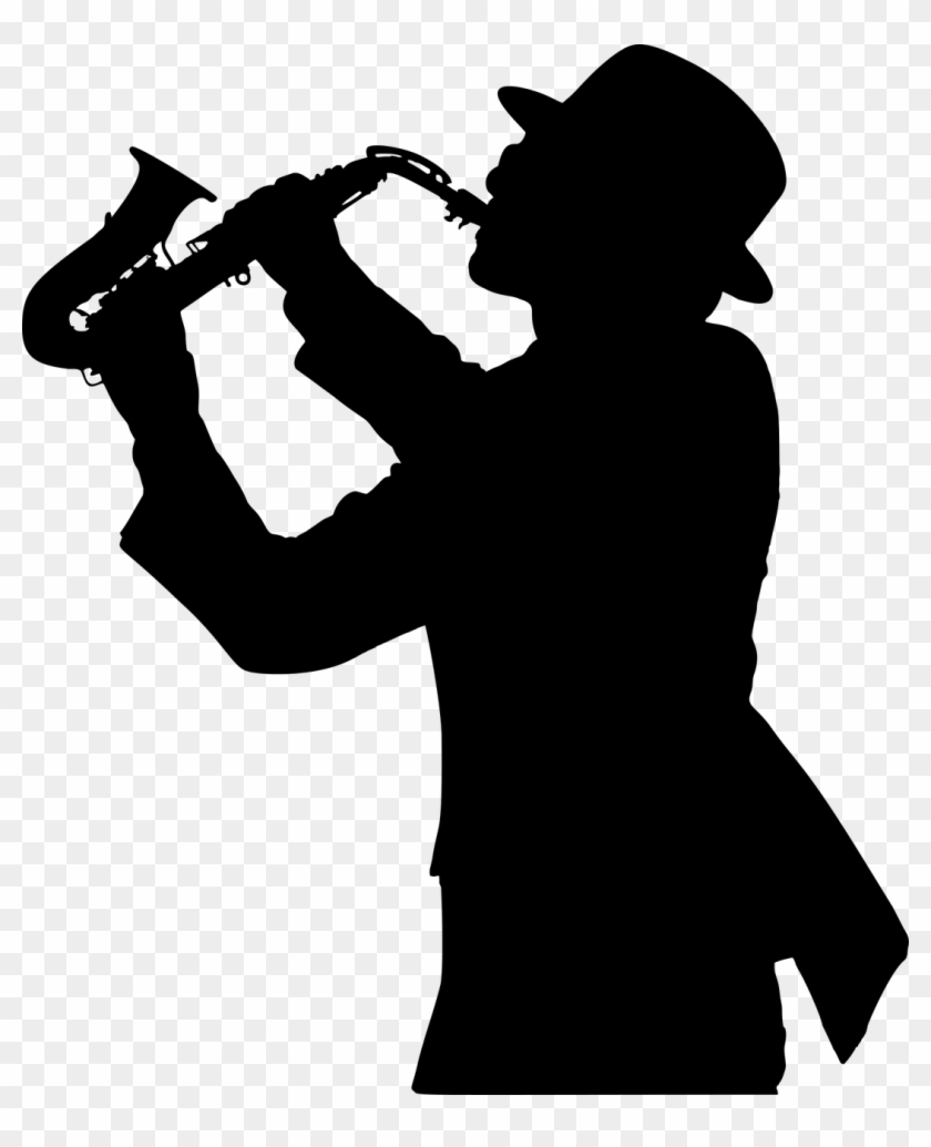 Saxophone Musical Instruments Jazz Computer Icons - Saxophone Player Silhouette Png Clipart