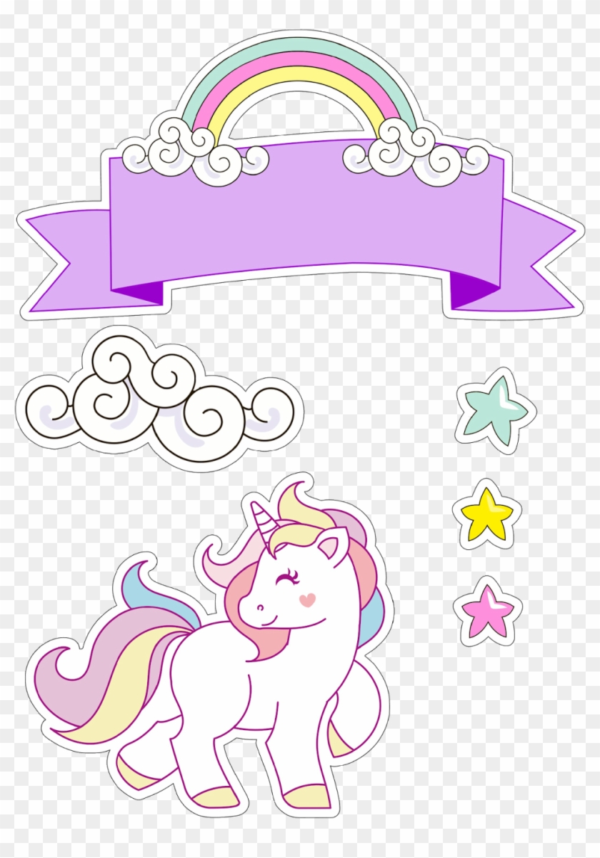 Pin By Sandra Segura On Etiquetas In 2018 - Topo De Bolo Unicornio Clipart #272579
