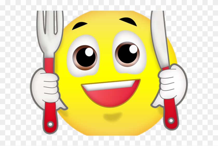 Blushing Emoji Clipart Scared - Transparent Eating Emoji - Png Download #272790