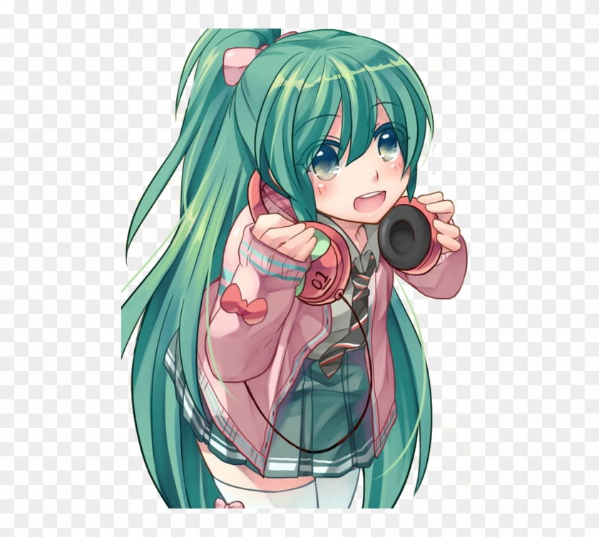 Undefined - Hatsune Miku Ribbon Girl Clipart