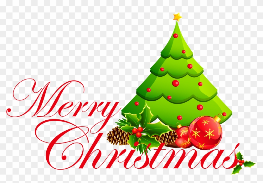 This Png Image - Merry Christmas Tree Clipart Transparent Png