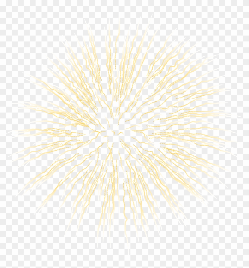 Gold - Transparent Png New Years Fireworks Clipart