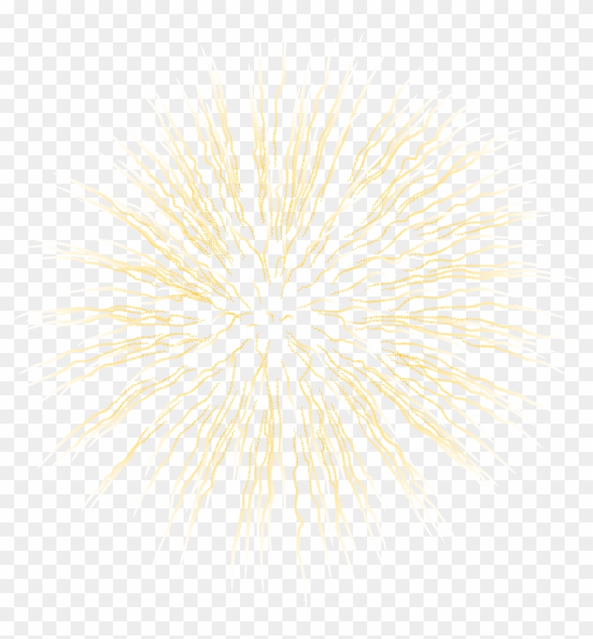 Gold - Transparent Png New Years Fireworks Clipart #273123