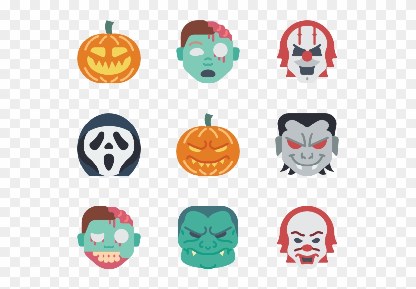 Horror Emojis - Horror Emoji Png Clipart #273421