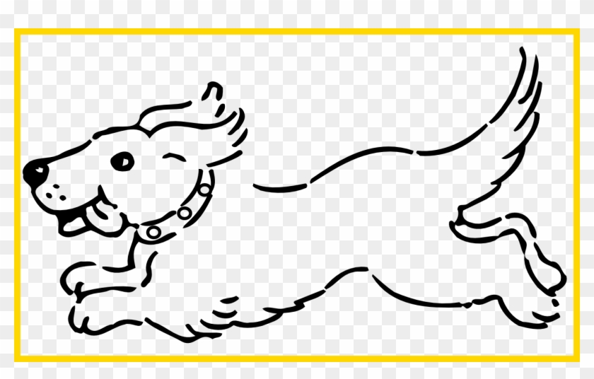 Clip Art Library Download Stunning Clip Art Pics For - Dog Running Clipart Black And White - Png Download