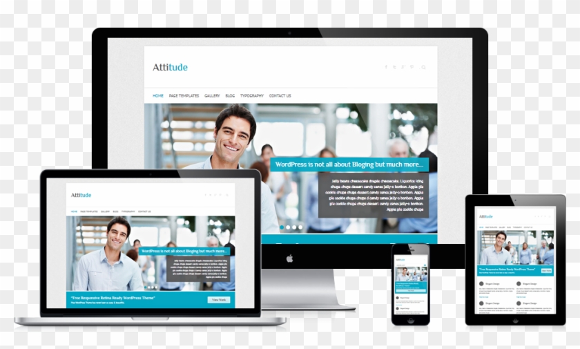 Responsive Themes - Wordpress Company Profile Theme Clipart