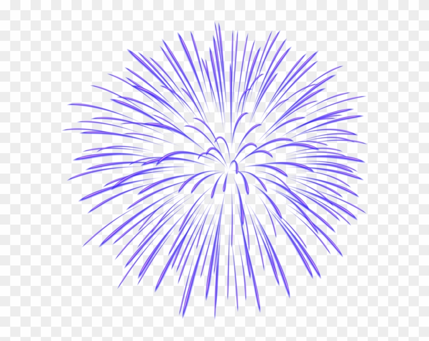 Blue Fireworks Transparent Background Clipart