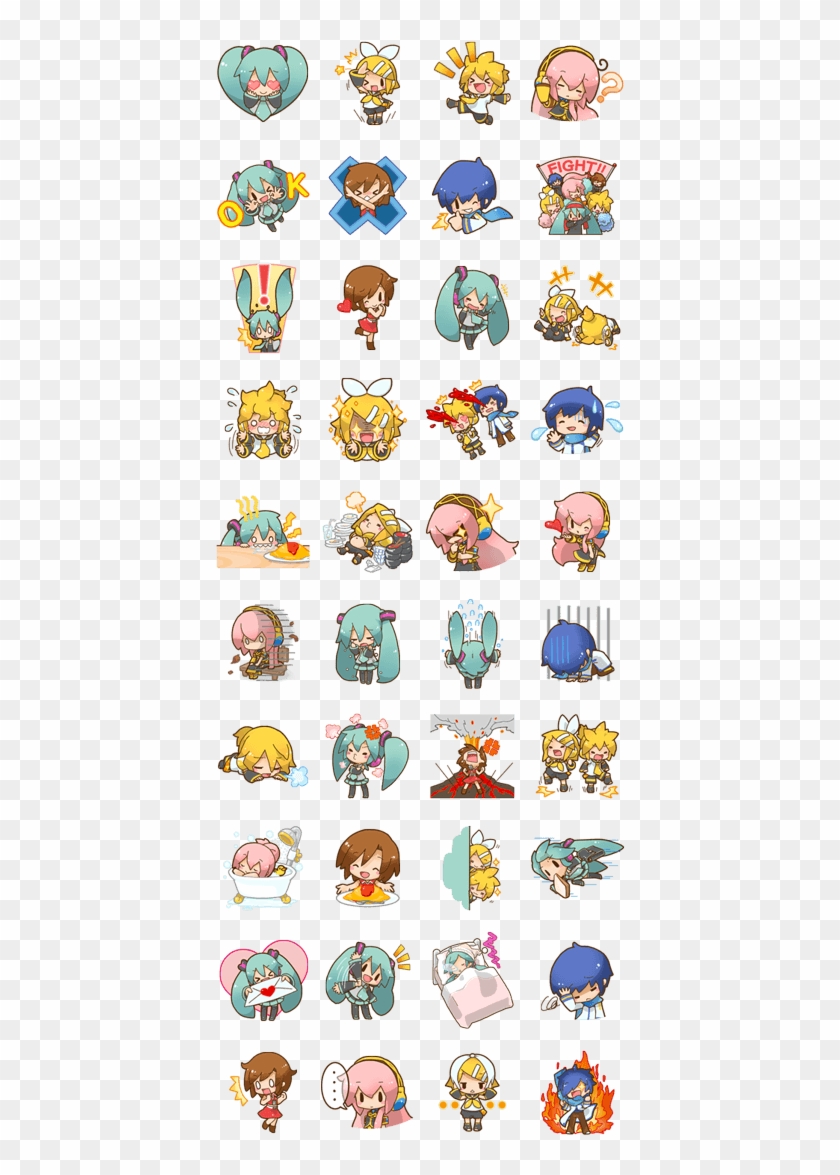 Previous - Hatsune Miku Line Sticker Clipart