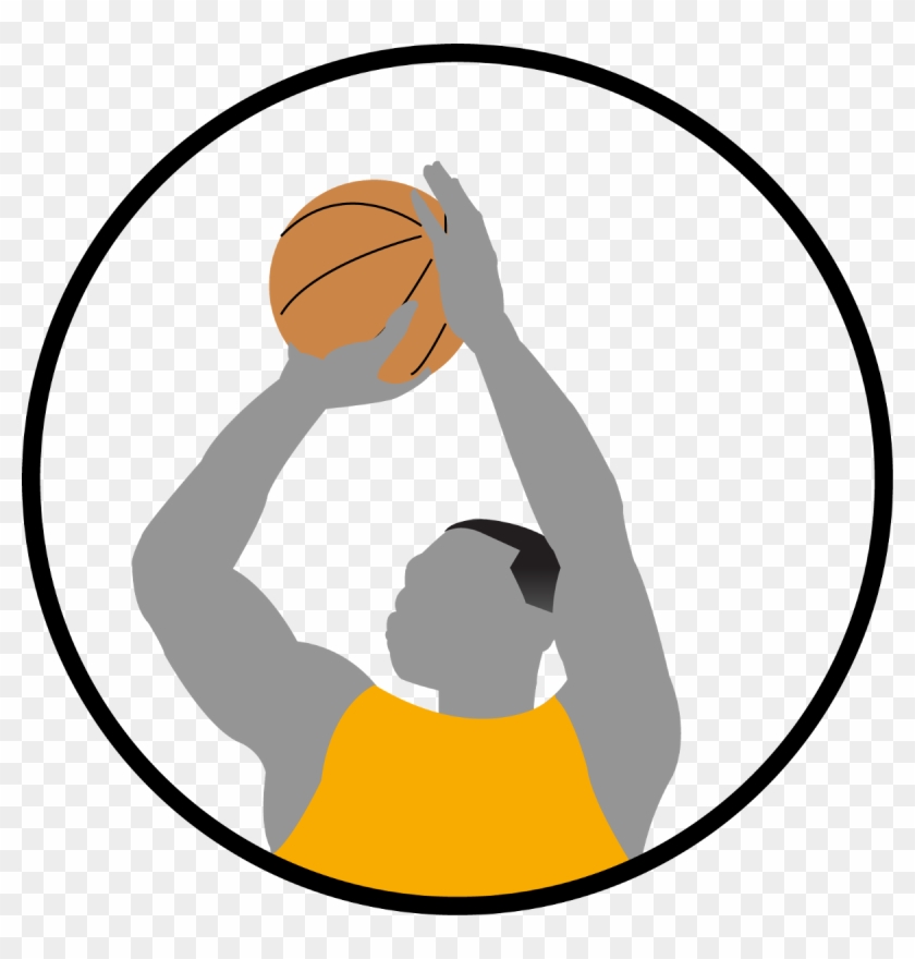 Svg Freeuse Stock Basketball Player Shooting Clipart - Dribble Basketball - Png Download