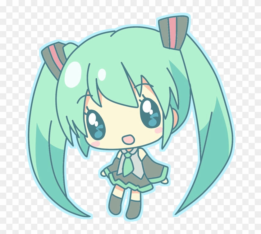 Hatsune Miku Clipart Anime Chibi - Hatsune Miku Chibi Drawing - Png Download