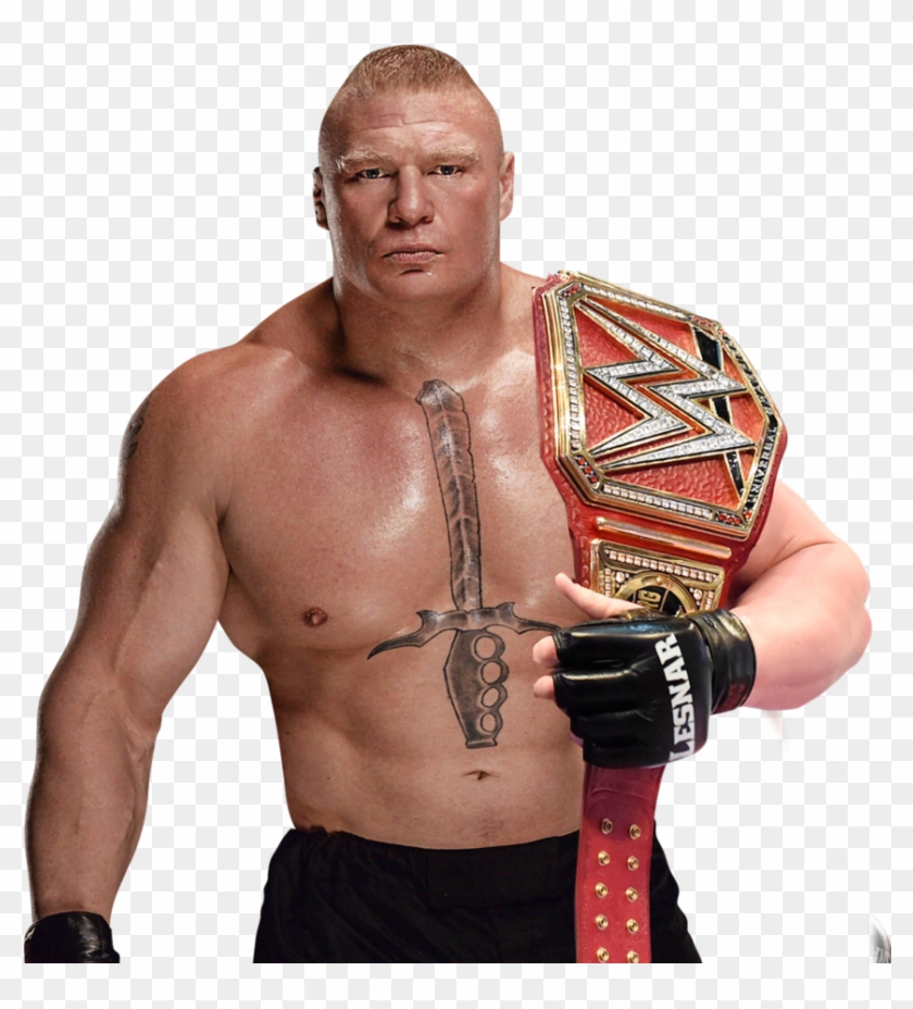 Wwe 2k15 Brock Lesnar Beard Best - Brock Lesnar With Universal Championship Clipart