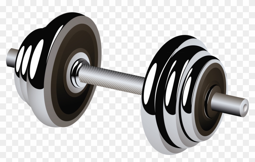 Barbell - Transparent Background Weights Png Clipart