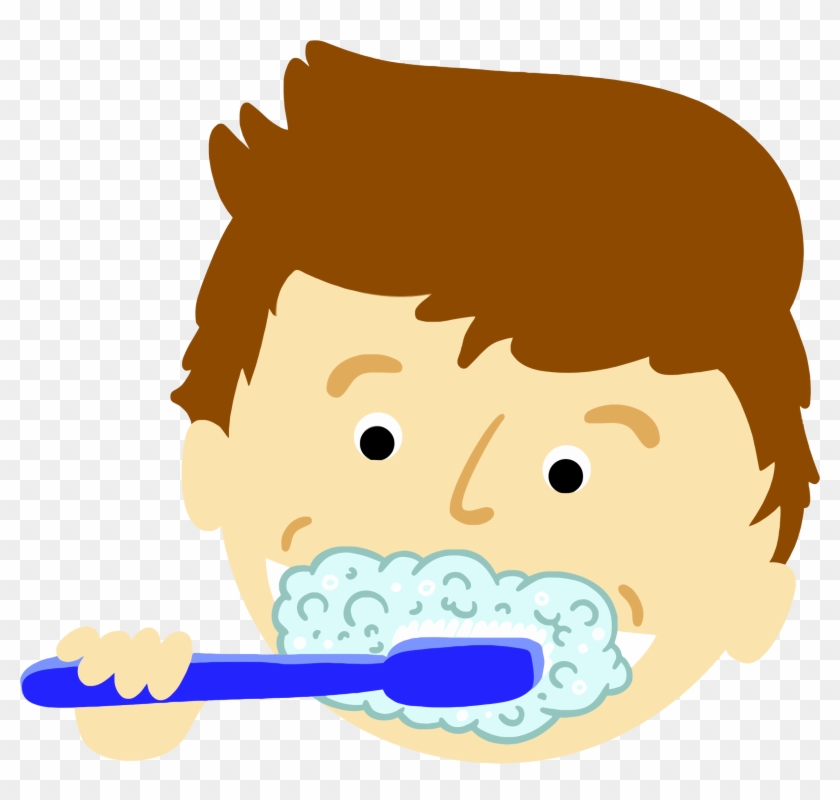 Png Library Download Clipart Brushing Teeth Big Image - Clip Art Brushing Teeth Transparent Png #274494