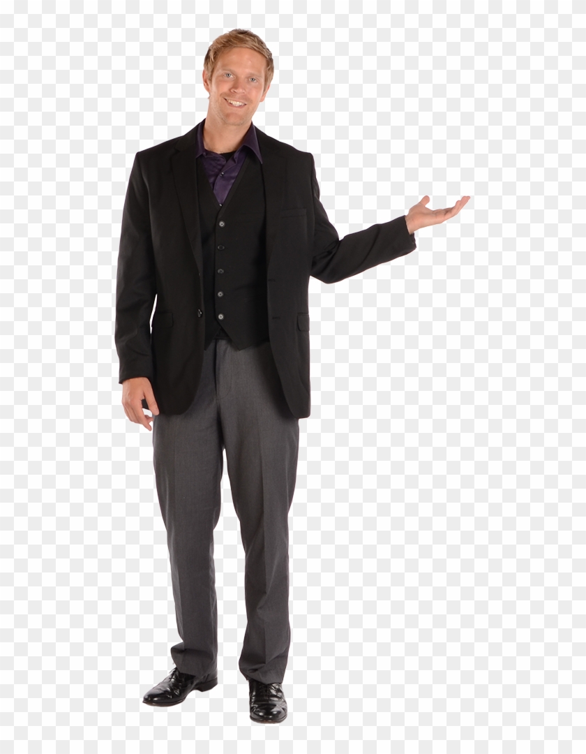 Presentingleft - Cutout Business People Png Clipart #274767