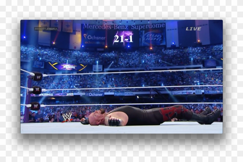 Undertaker 21-1 At Wrestlemania - Undertaker Streak Broken Clipart