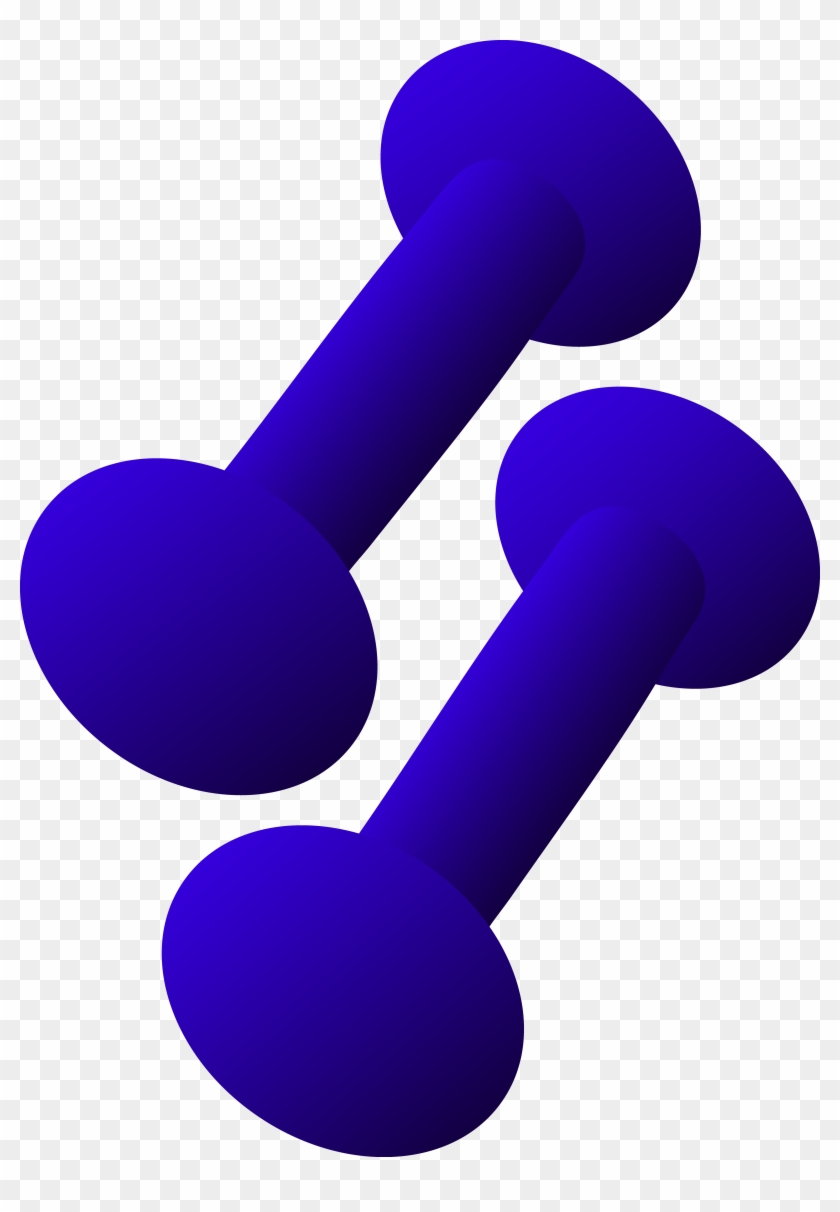 Barbell Transparent Cartoon - Free Weights Clip Art - Png Download