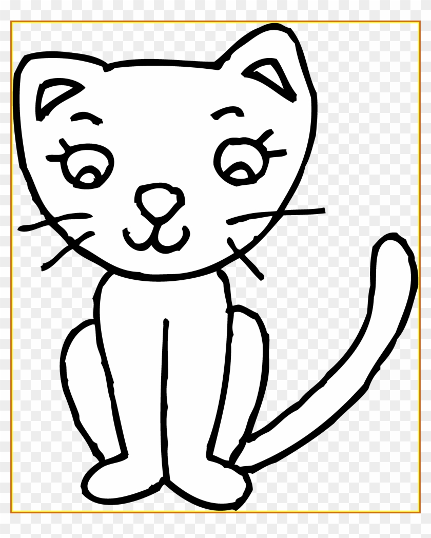 Grumpy Cat Clipart - Cat Coloring Page Clipart - Png Download #275292