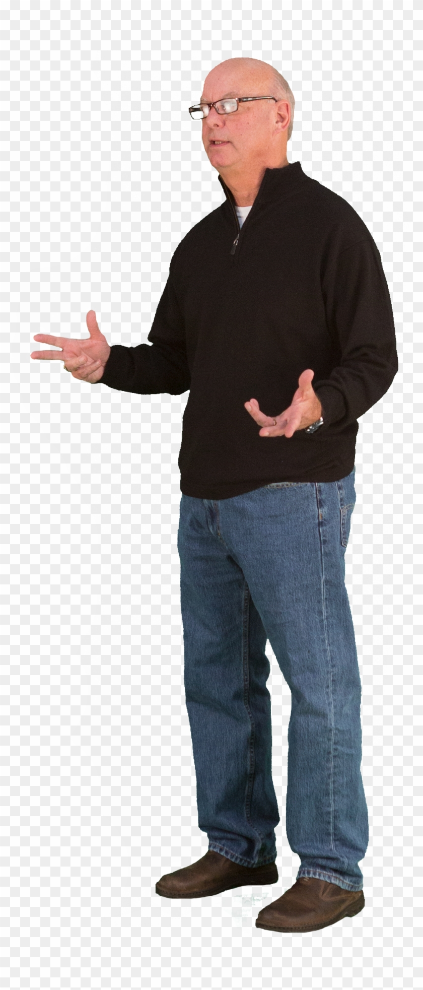 2d Cut Out People Casual V Clipart