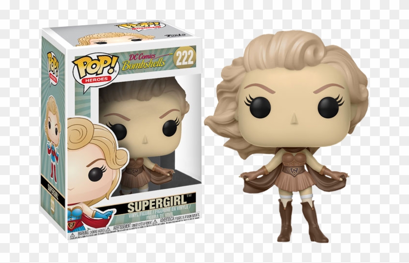 Dc Bombshells Supergirl Pop Vinyl Figure , Png Download - Funko Pop Goldberg Clipart