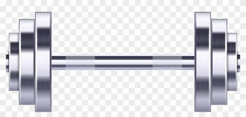 Gym Dumbbell Transparent Image - Barbell Clipart