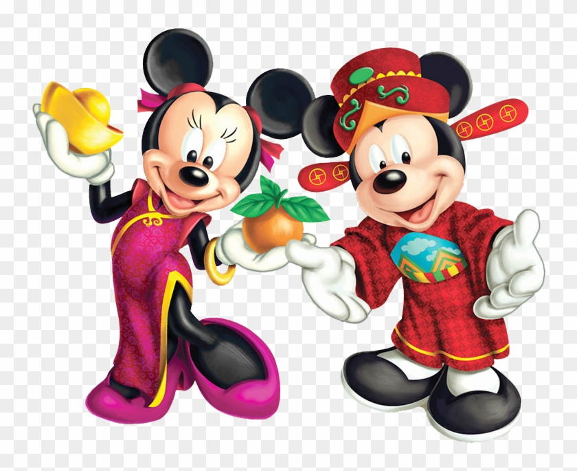 Mickey Mouse Invitation Card - Happy Chinese New Year Invitation Card Clipart