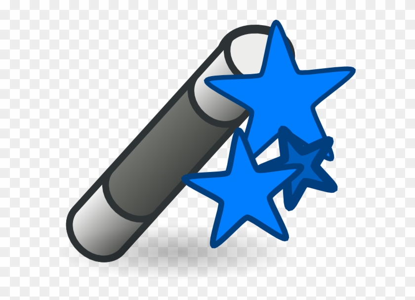 Magic Wand Blue Svg Clip Arts 600 X 527 Px - Png Download