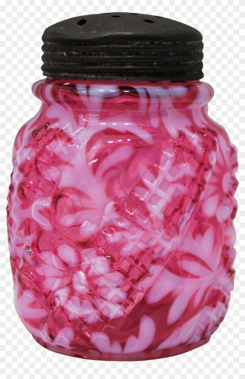 Northwood Victorian Art Glass Cranberry Opalescent - Glass Bottle Clipart