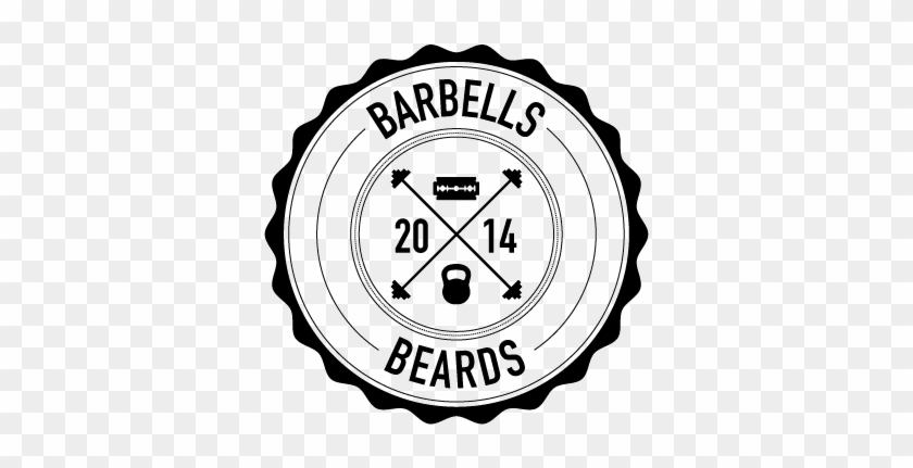 Barbells & Beards - - Logo Clipart