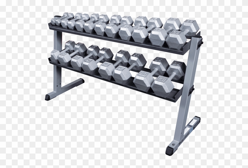 Body-solid Dumbbell Rack - Body Solid Hex Dumbbells Clipart