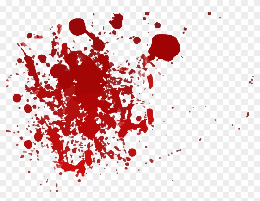 Red Spray Paint Png - Cartoon Blood Splatter Clipart