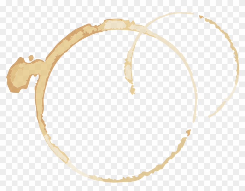 Coffee Stain Landscape - Circle Clipart