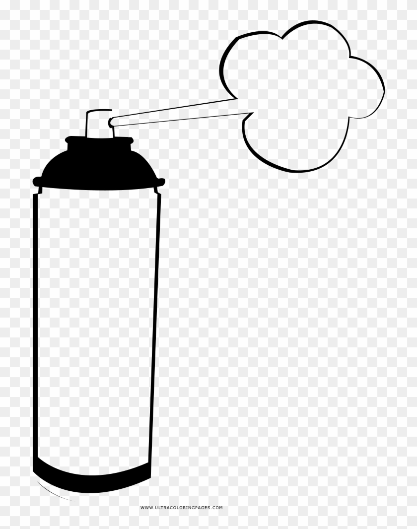 Spray Paint Coloring Page - Spray De Paint Para Colorear Clipart