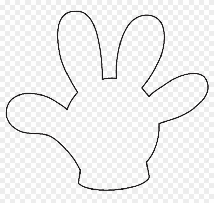 Download Mickey Mouse Baby Shower Template Mickey Mouse - Line Art Clipart