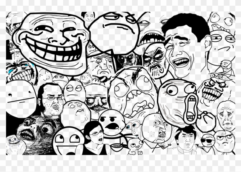 Meme Face - Meme Faces Background Clipart
