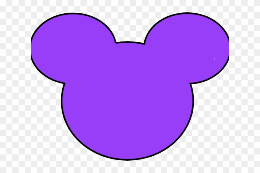 Purple Minnie Mouse Head Clipart
