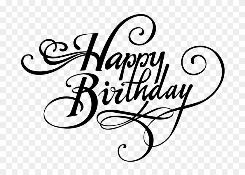 Fancy Happy Birthday Png Image Background - Happy Birthday Designs To Draw Clipart