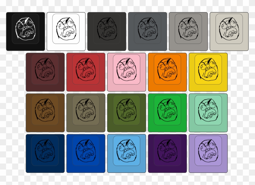 Rage Face Cherry Mx Keycap - Keycaps Logo Clipart