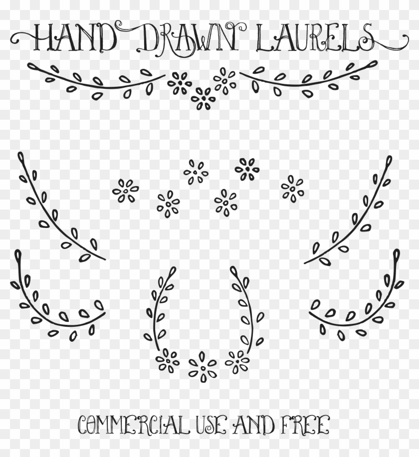 Hand Drawn Laurel Png - Laurel Clip Art Free Transparent Png #277301