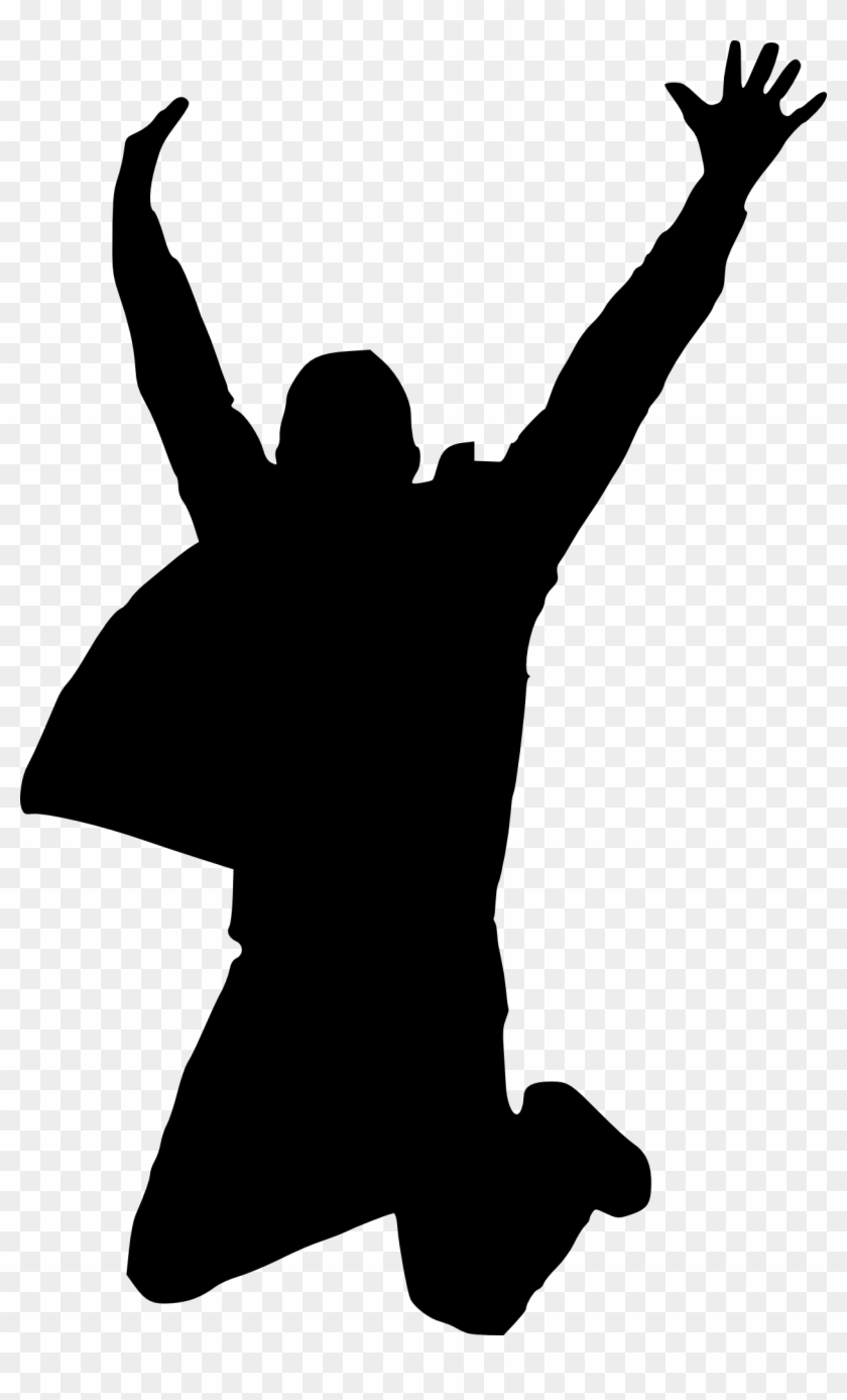 Png File Size - Happy Silhouette Png Clipart #277533