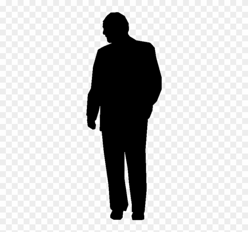 Human Figure Silhouette Png - Male Silhouette Suit Clipart #277691