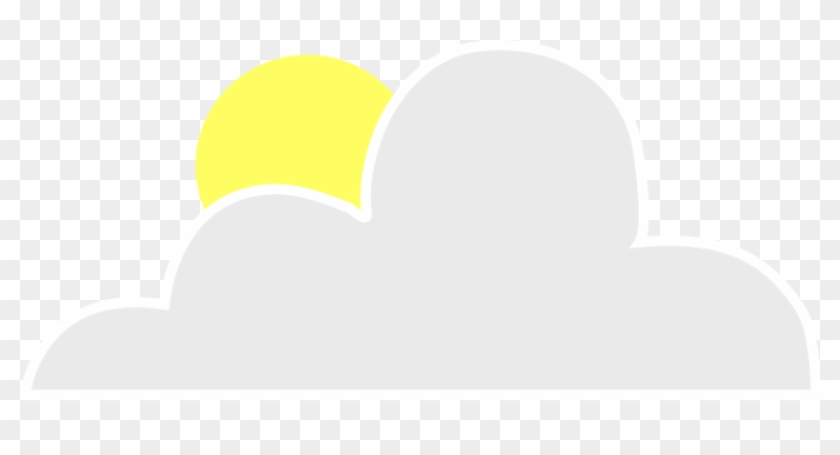 Sun Behind Cloud Clipart Vector Clip Art Online Royalty - Sun Going Behind Clouds Cartoon - Png Download